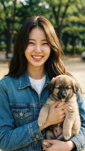 Cute with Puppy Jisoo
