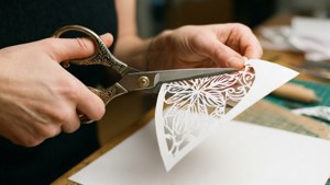Cutting Paper with Scissors