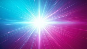 Cyan Magenta Burst