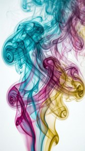 Cyan Magenta Smoke