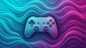 Cyan Magenta Waves