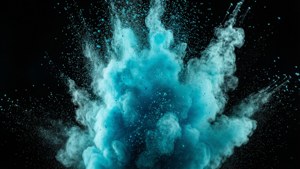 Cyan Toner Explosion