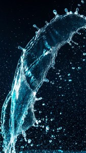 Cyan Water Splash