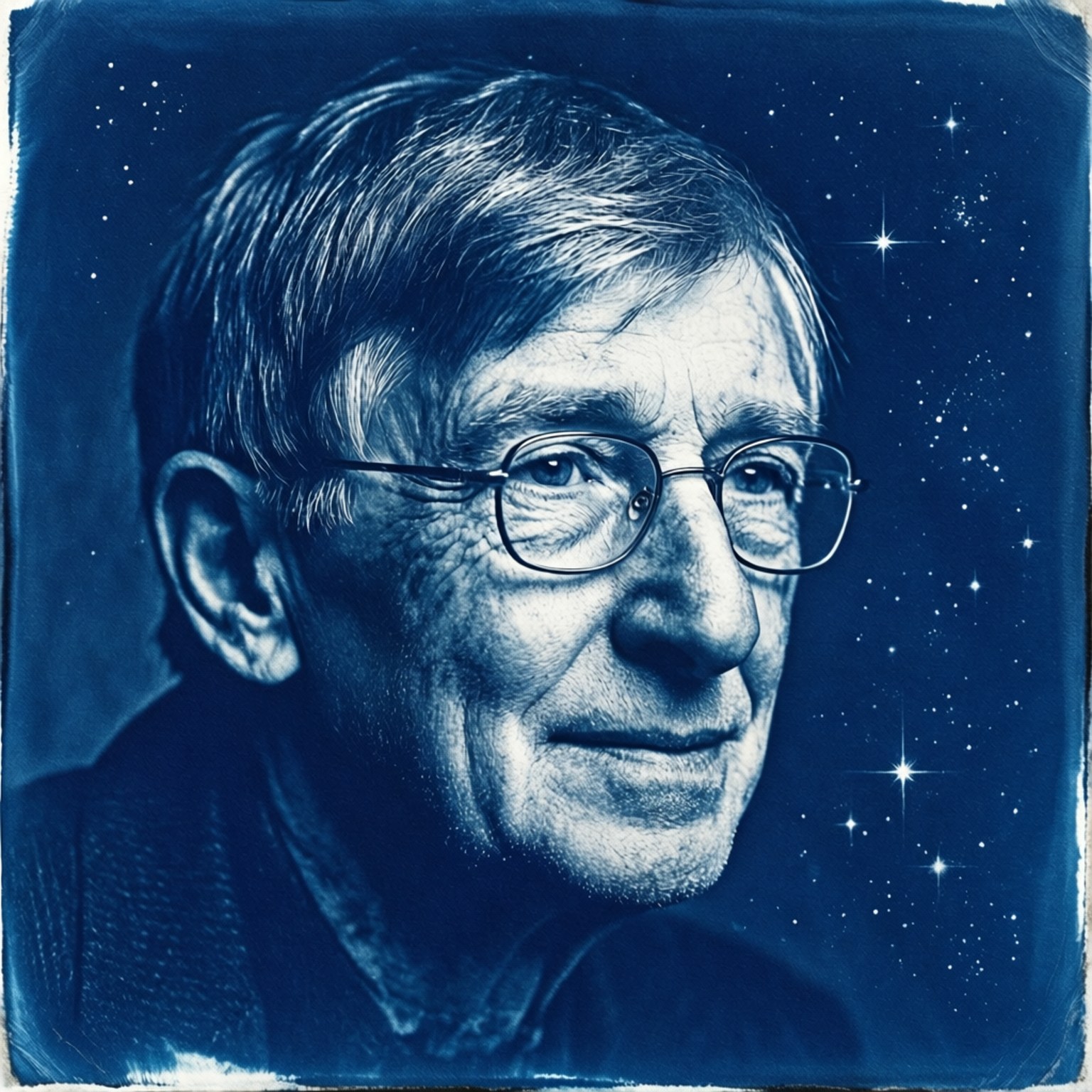 Cyanotype Hawking by Wallpapers.art Studio