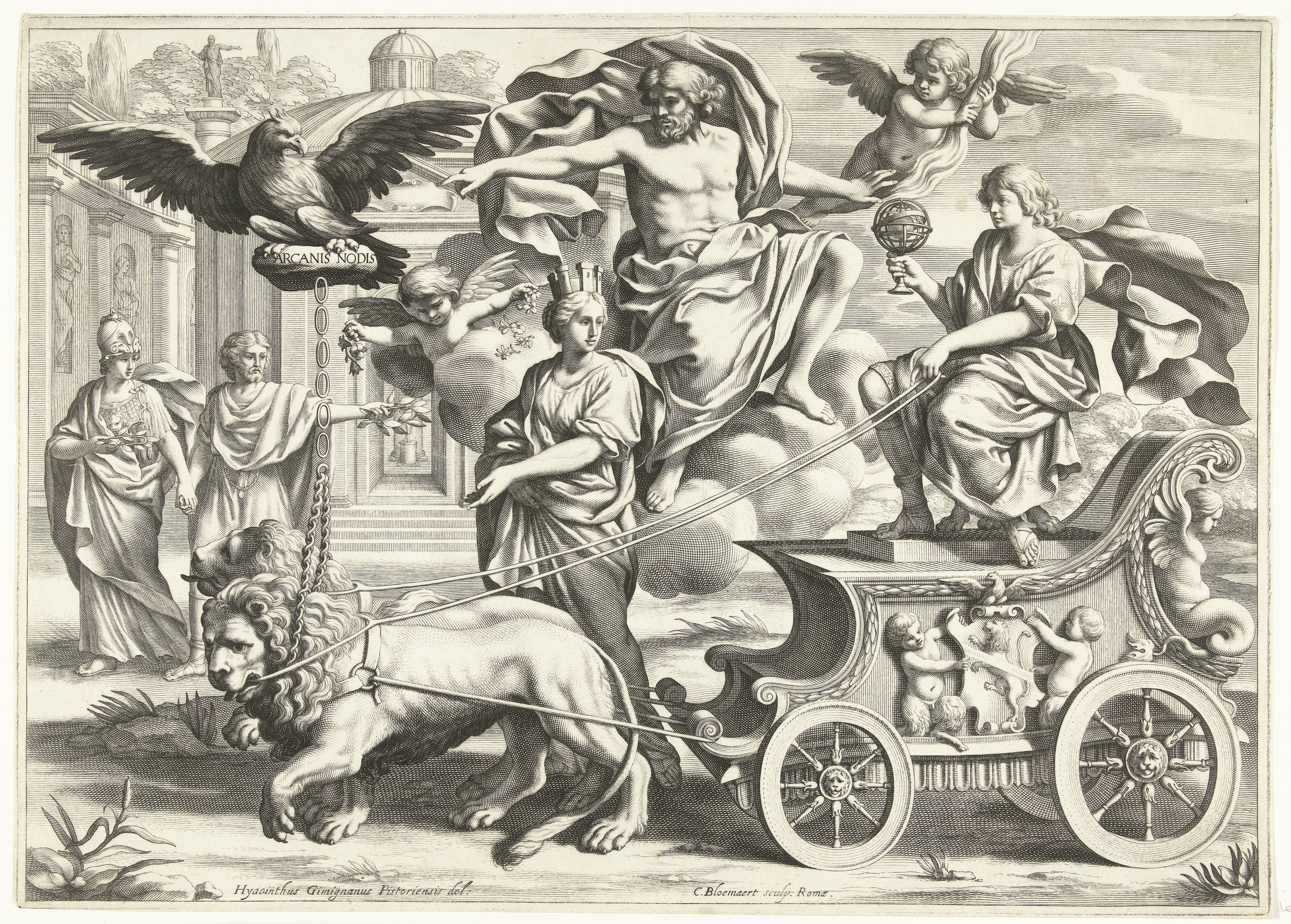 Cybele by Cornelis Bloemaert (II)