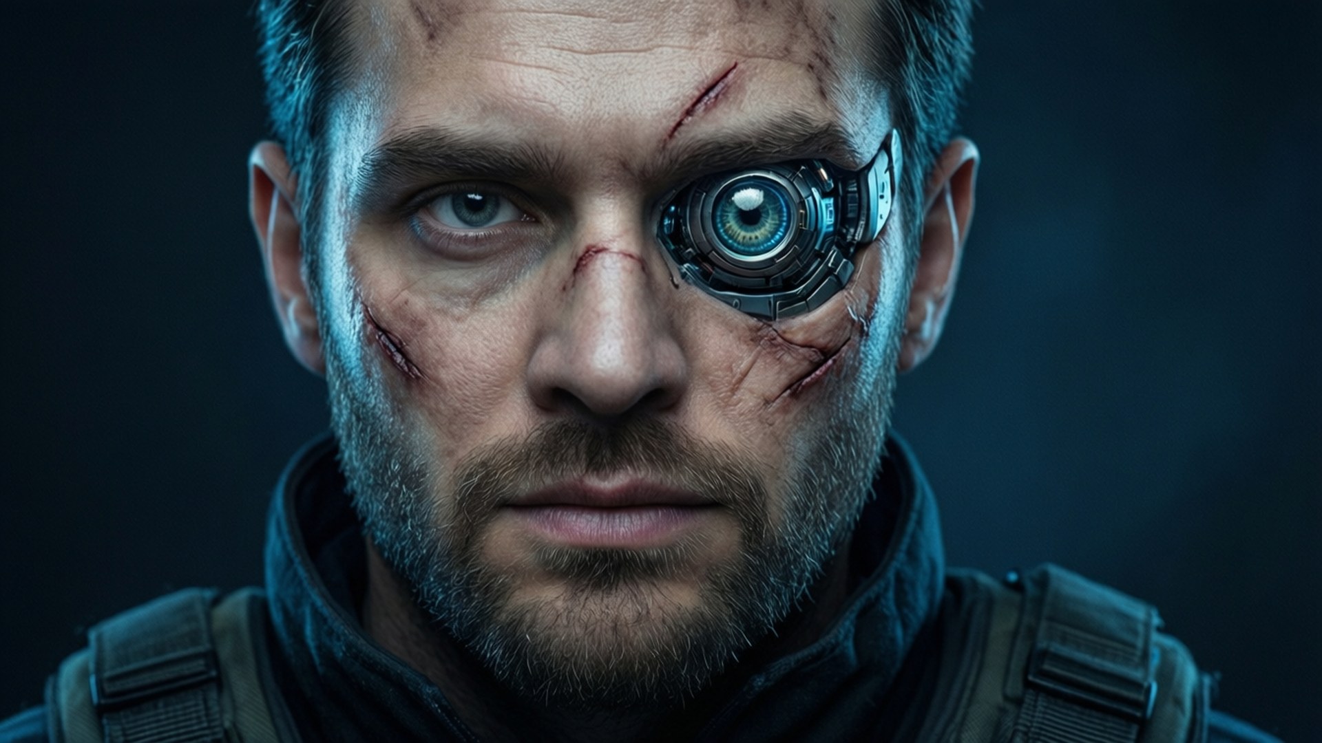 Cybernetic Gaze by Wallpapers.art Studio