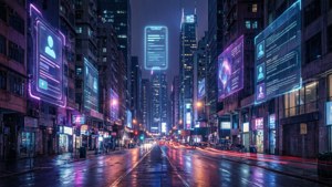 Cyberpunk Account Holograms