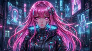 Cyberpunk Anime Girl