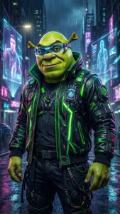 Cyberpunk Baddie Shrek