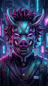 Cyberpunk Boar