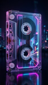 Cyberpunk Cassette Glow