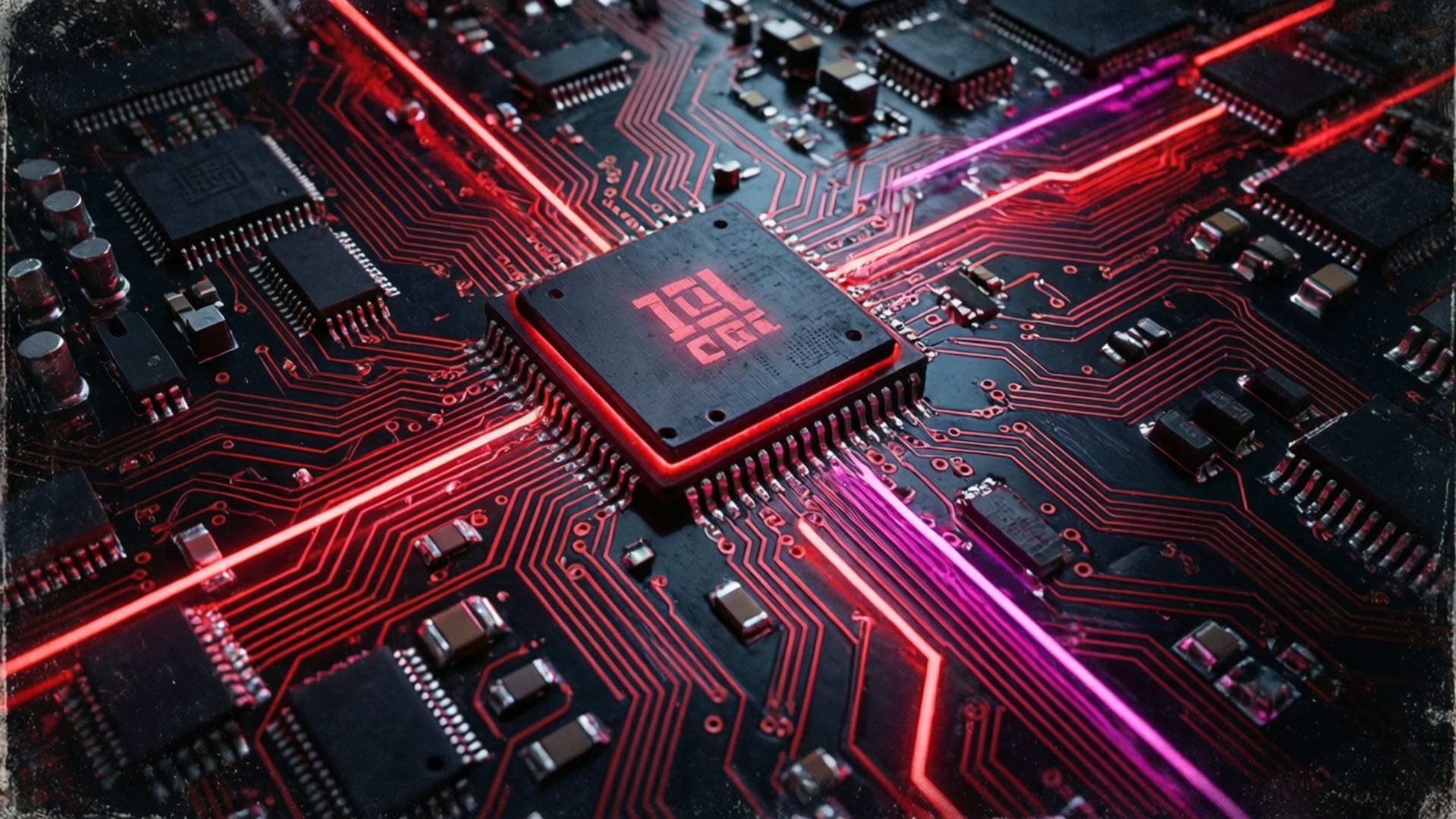 Cyberpunk Circuit by Wallpapers.art Studio