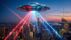 Cyberpunk City Beams