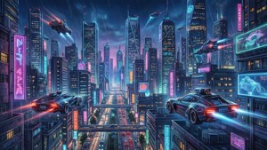 Cyberpunk City Digital