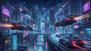 Cyberpunk City Digital