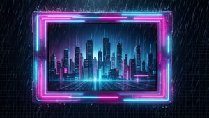 Cyberpunk City Frame