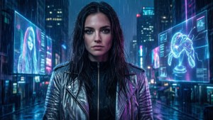 Cyberpunk City Night