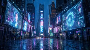 Cyberpunk City Night