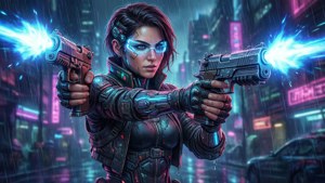 Cyberpunk Dual Pistols