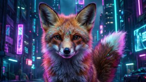 Cyberpunk Fennekin