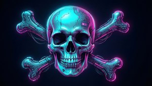 Cyberpunk Glow Skull