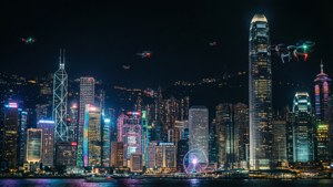 Cyberpunk Hong Kong Night