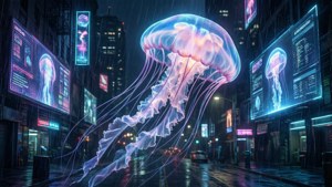 Cyberpunk Jellyfish