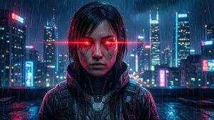 Cyberpunk Laser Eyes
