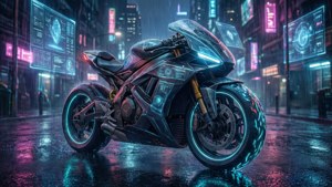 Cyberpunk Motorcycle