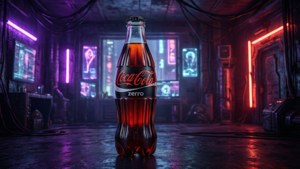 Cyberpunk Neon Bottle