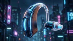 Cyberpunk Neon Hearing Aid