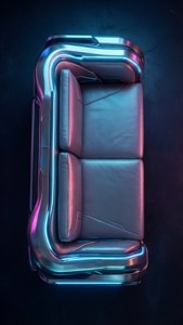 Cyberpunk Neon Sofa Top