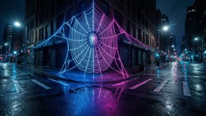 Cyberpunk Neon Web