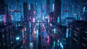 Cyberpunk Night Overview