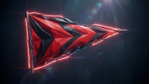Cyberpunk Pennant Low-Poly