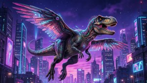 Cyberpunk Pterosaur