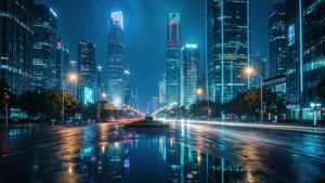 Cyberpunk Rain City