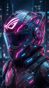 Cyberpunk ROG Helmet