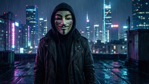 Cyberpunk Rooftop Vigil