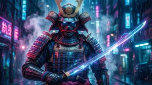 Cyberpunk Samurai