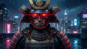 Cyberpunk Samurai Laser