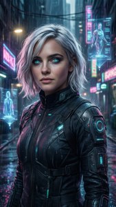 Cyberpunk Silver Hair