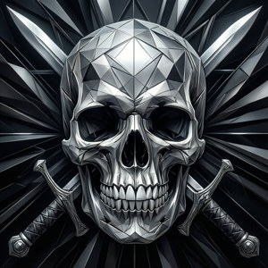 Cyberpunk Skull Pattern
