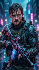 Cyberpunk Soldier Hoult