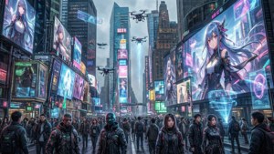 Cyberpunk Street Market