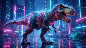 Cyberpunk T Rex