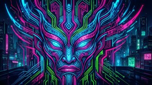 Cyberpunk Tribal Future