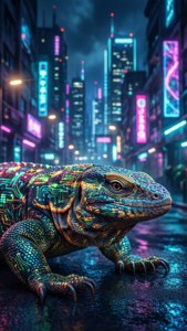 Cyberpunk Tuatara