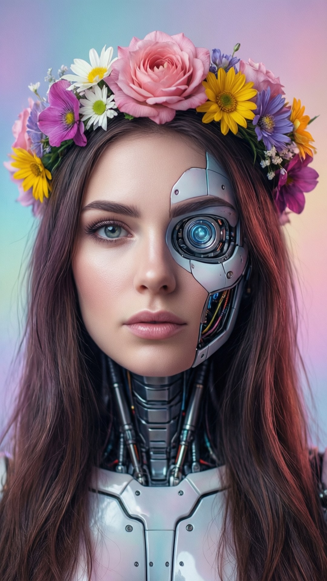Cyborg Blossom by Wallpapers.art Studio