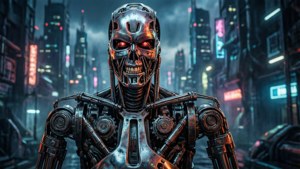 Cyborg Eddie in Neon City